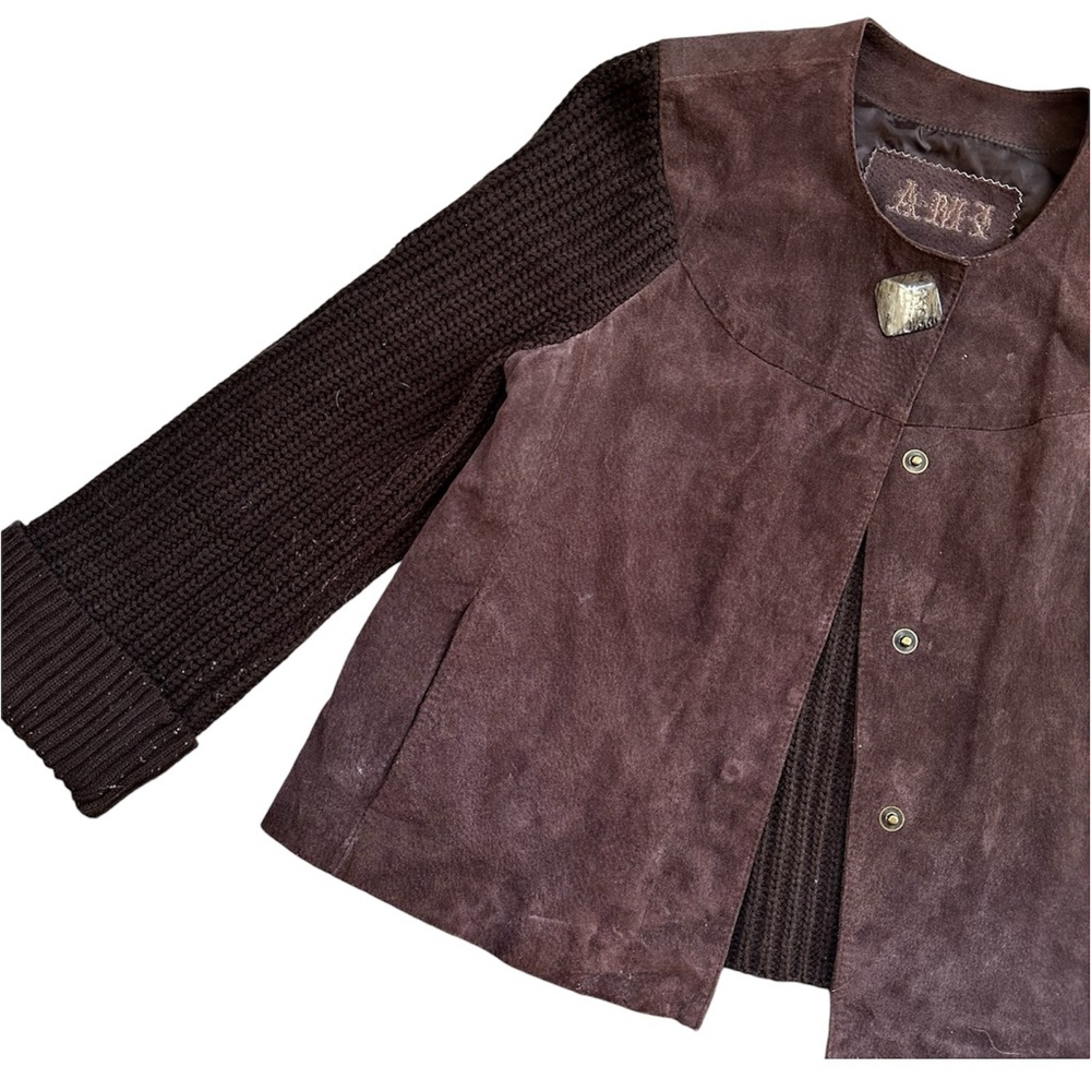 Vintage 90’s Suede Knit Jacket